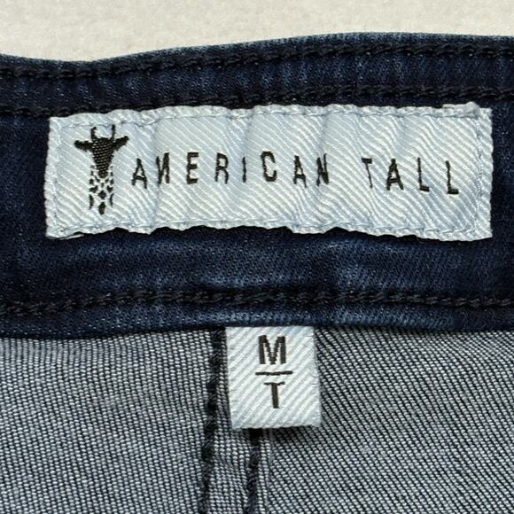 American Tall Blue Denim Jegging Jeans Mid Rise Dark Wash Size MT M TALL - Picture 8 of 12